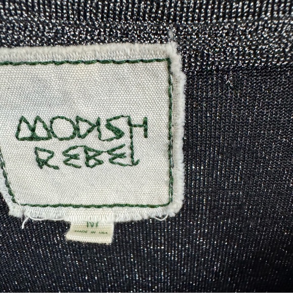 Modish Rebel Nashville Metallic Oversized Graphic Tee T-Shirt Size Medium - Picture 11 of 12